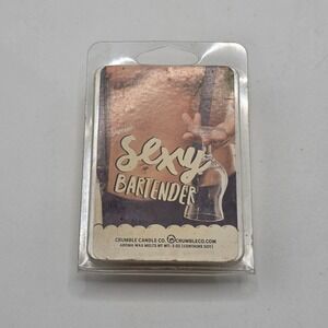 Crumble Candle Co Sexy Bartender Swoon Aroma Wax Melts 3 oz Soy Blend Glitter